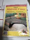NEW-- Full Size Fitted Sheet Zippered Plastic Mattress Protector Waterproof
