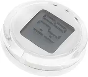 HEALEEP Self Adhesive Motorcycle Digital Clock Compact Car Dashboard Clock for Easy Installation Hour Format for Auto Interior Decoration White