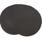 Woven Braided Non-Slip Table Placemats 15 Inches Round Set Of 6