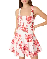 Milly Ariel Rose Embroidered Dress