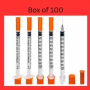 U-100 29G 1Ml/Cc Lab Syringes 1/2-Inch (13Mm), Individually Wrapped,Pack of 100
