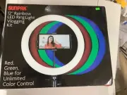 Sunpak - 12" Rainbow Ring Light Vlogging Kit w/Wireless Controller