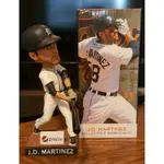 底特律老虎隊明星重砲外野手J.D. MARTINEZ 揮棒姿勢 球場SGA搖頭公仔+VICTOR MARTINEZ 公仔