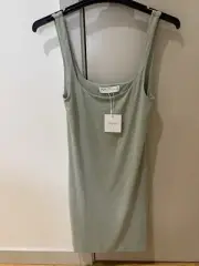 Supre Mini Dress Matte Green size XS