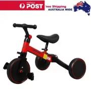 Kids Tricycle Toddler Balance Bike Ride on Toys Toddler Push Trike 3 in 1