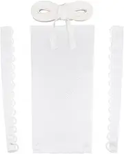 BENECREAT Satin Corset Kit, White Bridal Dress Zipper Replacement Satin Corset Back Kit for Wedding Prom Formal Dress, White, (Large) 50-54