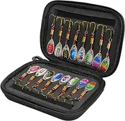 Fishing Lures Kit, Fishing Spoons Lures for Freshwater Bait Metal Baits Set for Casting Spinner Fishing Bait with Storage Bag Case, 16PCS/20PCS