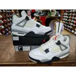 AIR JORDAN 4 RETRO WHITE CEMENT 白水泥籃球 情侶 840606 192