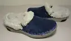 Ryka Size 7 Wide ADVENTURE Outer Space Navy Suede Clogs New Women's Shoes
