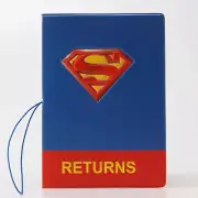 Boy Men S Superman Super hero print Passport travel Case Protector Cover Gift