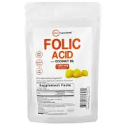 Micro Ingredients, Folic Acid, 1,000 mcg, 500 Softgels