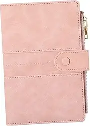 [FRCOLOR] Passport Holder Wallet with Multiple Card Slots Lightweight Travel Case for Passports Tickets and Cards Secure Snap Closure Pink Travel Pouch