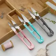 1Pcs Spring Scissors Portable Sewing Scissors - Stainless Steel U-shaped
