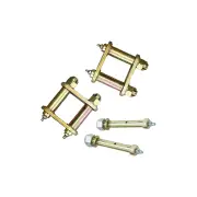 Front EFS Greaseable Leaf Springs Shackles + Pins for Nissan Patrol MQ LWB 80-97