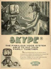 Vintage Skype Ad, Photo Print 14 x 11"