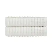 100% Cotton 2 Piece Morrison Bath Sheet Set Soft and Durable Ivory