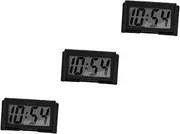 ULTECHNOVO 3pcs Car Digital Clock Tiny Clock Auto Truck Dashboard Clock Projection Clocks Mini Digital Clock Desktop Clock Small Digital Clock Car Decor Mini Nightstand Clock Black Plastic