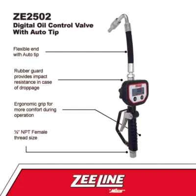 ZE2502 Digital Oil Control Meter W/ Auto Tip