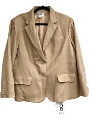 Vintage with Tags on! Women's Koret 100% Wool Blazer Jacket - Size 42, Camel