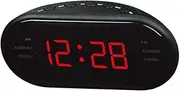 Digital Alarm Clock Led Clock Fm Am Radio with Auto Search Sleep Snooze Function Bedside Alarm Clocks for Bedroom Kitchen Office