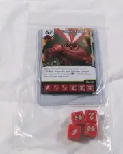 DC Dice Masters World's Finest GENERAL ZOD Set RARE Uncommon CUR NEW + 4 Dice