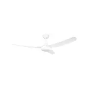 Brilliant 132cm White Matt Duque 3 Blade DC Ceiling Fan With Light Tone Changing LED Light and Remote