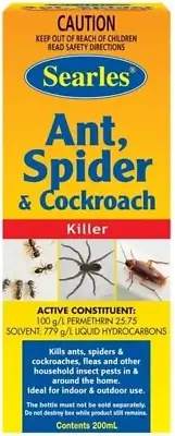 Searles Ant, Spider and Cockroach Killer, 200 Ml