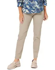 [Fella Hamilton] Suzy Stretch Long Pull On Jeans in Taupe