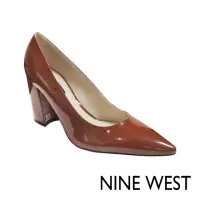 在飛比找momo購物網優惠-【NINE WEST】CARA 尖頭粗跟高跟鞋-焦糖棕