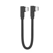O-Alogic 0.25m Elements Pro Right-Angle USB-C to Right Angle USB-C Charging C...