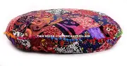 Mandala Round Throw Pillow Case Sofa Cushion Cover Indian Handmade Floor Summer