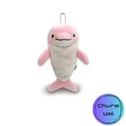 Morisaka Global Mochi Dolphin Pink Mini Dolphin Plush Toy Healing Soft to the