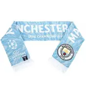 Manchester City FC UCL Scarf Sky Blue One Size