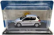 Peugeot 206 XS, 1999, Silver, 1:43 Scale Diecast Model (LX60)