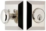 Grandeur FAVFAV_SQ_SGLCYL_238 Fifth Avenue Square Single Cylinder - Nickel