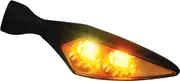 Kellermann Rhombus Extreme, turn signal , color: Black Clear , size: FL/RR