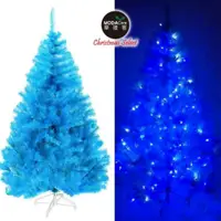 在飛比找PChome24h購物優惠-台灣製12呎/12尺(360cm)豪華版晶透藍色聖誕樹(不含