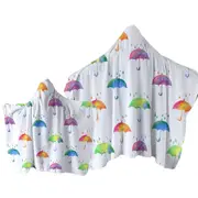 Colorful Umbrellas Towel with Hood