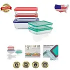 Elegant 10-Piece BPA-Free Glass Storage Containers - Microwave & Dishwasher Safe