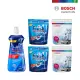 【BOSCH 博世】洗碗錠全配套餐(洗碗錠24入/包*2+洗碗機專用軟化鹽1KG/包*2+光潔劑500ml/瓶*1)