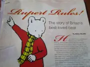 6pg Britain's RUPERT Boy Bear Toy Doll History Article / Mordfin