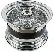 TDR 18" x 10.5" Chrome Rear Wheel Rim for Davidson FLSTC Fat Boy Chopper - Custom Application Wheel