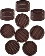 HOMOCONO 12 pcs Caster Cups for Furniture Legs Sturdy Wheel Stoppers Floor Protectors for Tables Chairs Sofas Easy to Use and Remove for Rolling Furniture