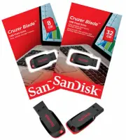 SanDisk 8GB 16GB 32GB 64GB 128GB Cruzer Blade USB 2.0 Flash Drive Memory Stick