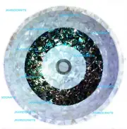 14" Marble Wash Basin Abalone Shell MOP Beautiful Design Inlay Washroom Décor