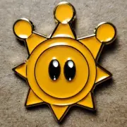 Super Mario Sunshine Shine Sprite Metal Lapel Pin Badge
