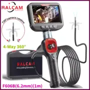 Ralcam Articulating Borescope 4-Way 360° Industrial Endoscope Camera Semi Rigid