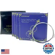 Violin Strings 4/4 Full Set with Leather Storage Pocket Replacement Medium Te
