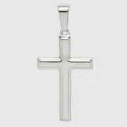 925 Sterling Silver Cross Pendant Necklace Mens Religious Christian Jewelry