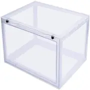 Shoe Boxes,Clear Plastic Shoe Box Magnetic Side Open Stackable Shoe Box (D Style